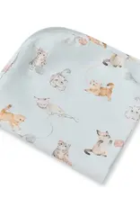 Snuggle Hunny Kids Snuggle Hunny Kittens Organic Jersey Wrap & Beanie Set
