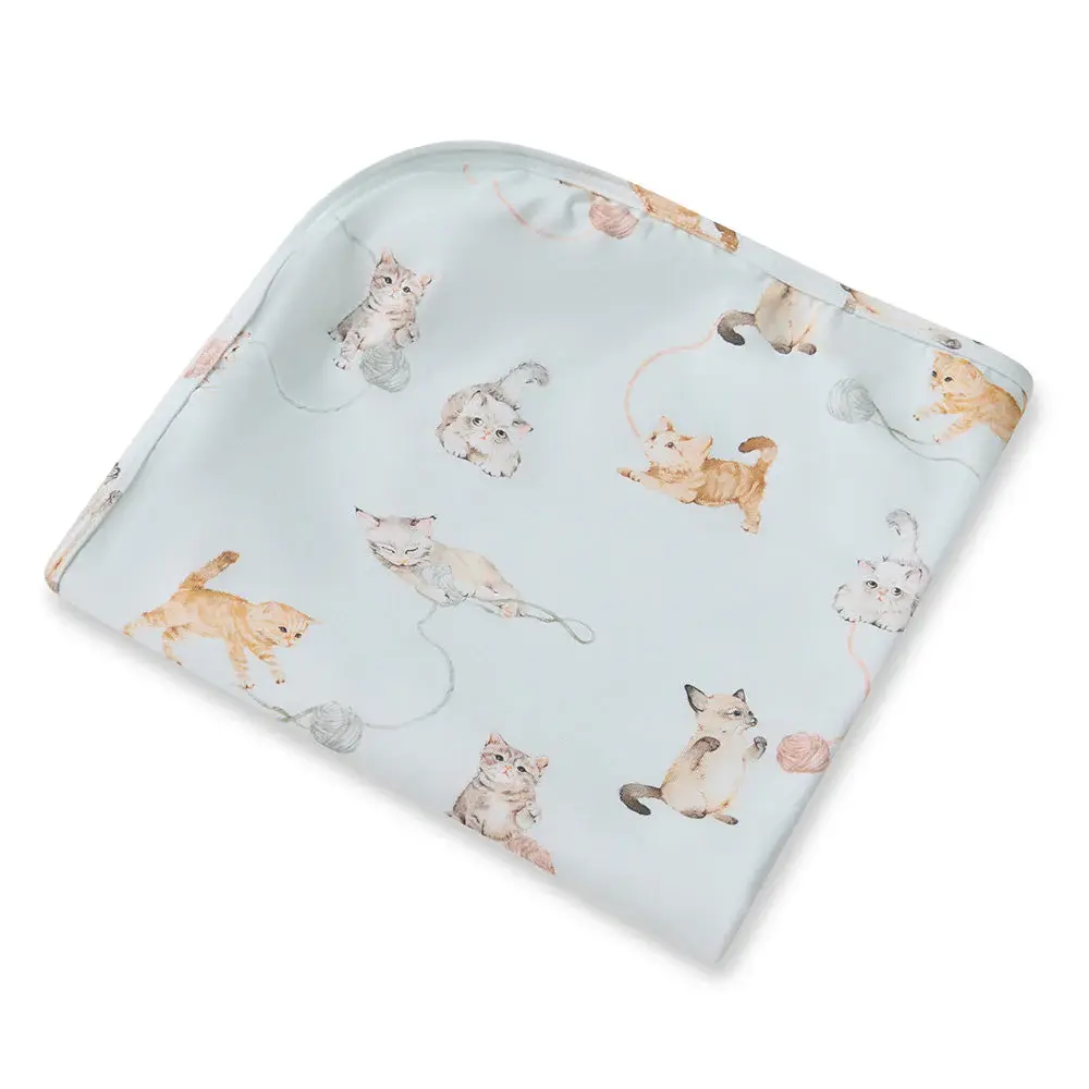Snuggle Hunny Kids Snuggle Hunny Kittens Organic Jersey Wrap & Beanie Set
