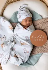 Snuggle Hunny Kids Snuggle Hunny Kittens Organic Jersey Wrap & Beanie Set
