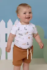 Snuggle Hunny Kids Snuggle Hunny Dog Park Short Sleeve Organic Bodysuit