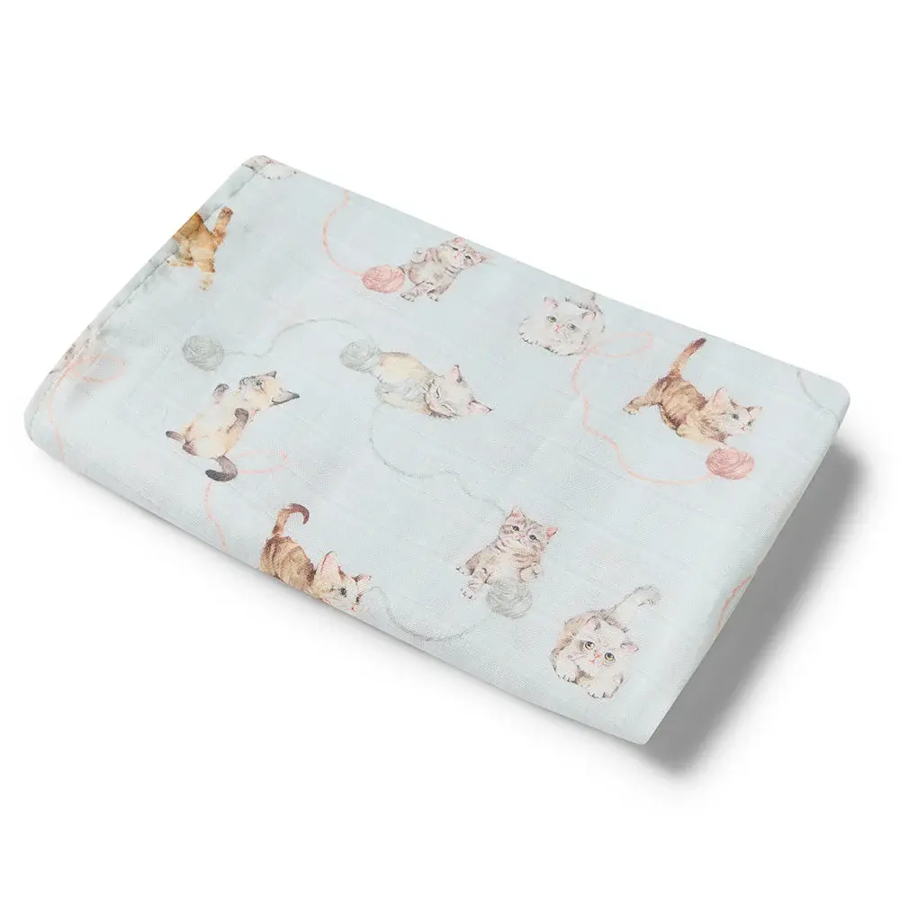 Snuggle Hunny Kids Snuggle Hunny Kittens Organic Muslin Wrap