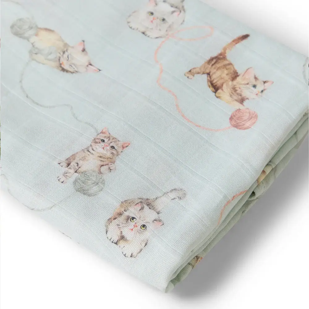 Snuggle Hunny Kids Snuggle Hunny Kittens Organic Muslin Wrap