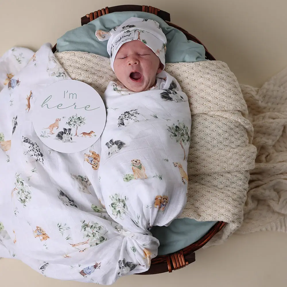 Snuggle Hunny Kids Snuggle Hunny Dog Park Organic Muslin Wrap