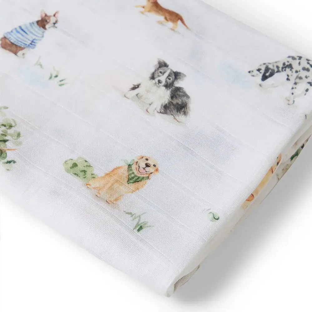 Snuggle Hunny Kids Snuggle Hunny Dog Park Organic Muslin Wrap