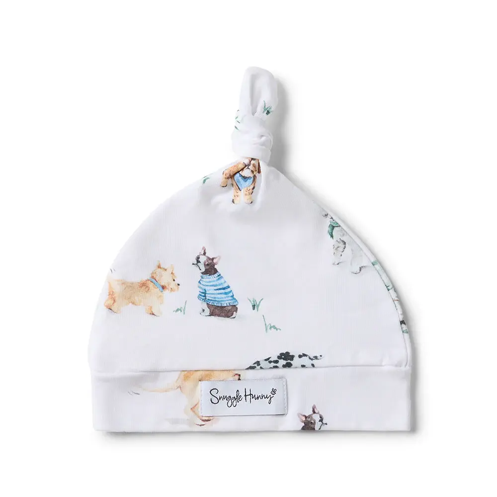 Snuggle Hunny Kids Snuggle Hunny Dog Park Organic Knotted Beanie