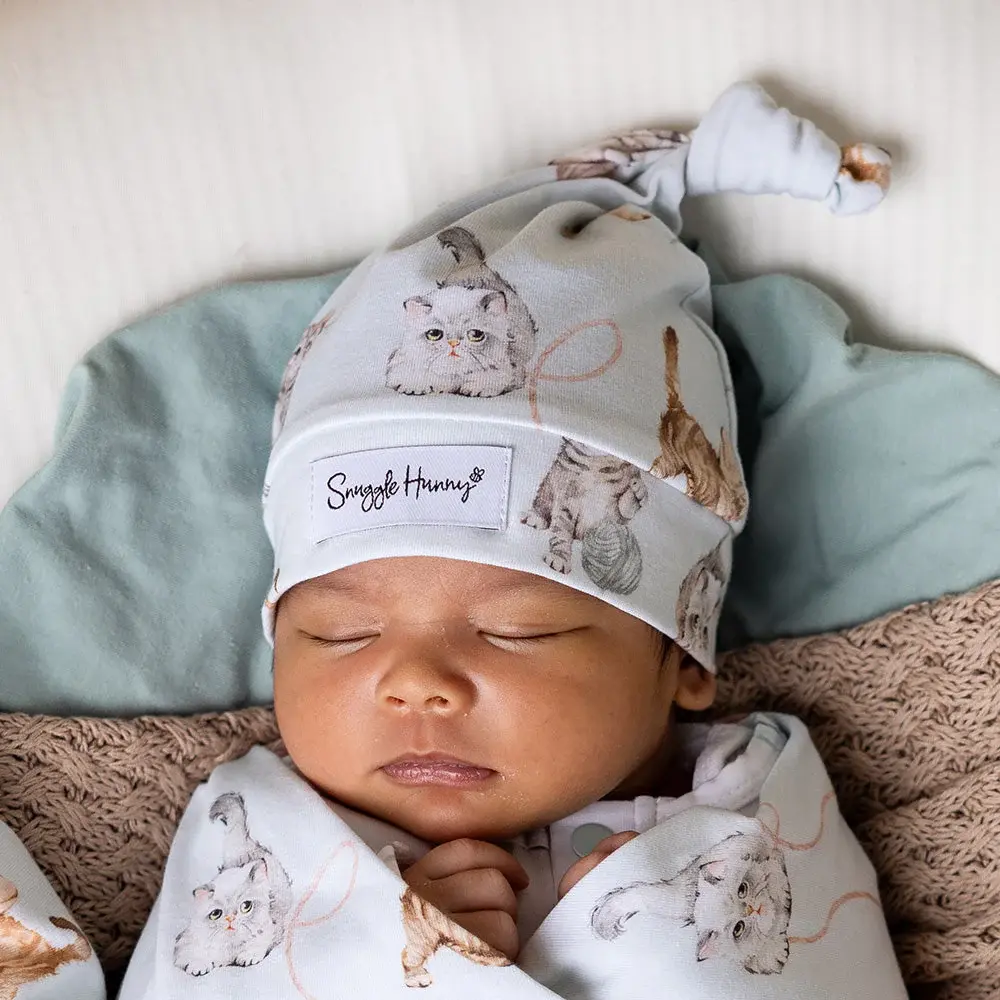 Snuggle Hunny Kids Snuggle Hunny Kittens Organic Knotted Beanie