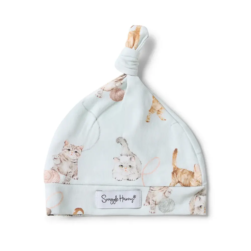 Snuggle Hunny Kids Snuggle Hunny Kittens Organic Knotted Beanie