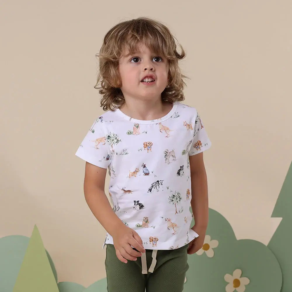 Snuggle Hunny Kids Snuggle Hunny Dog Park Organic T-Shirt