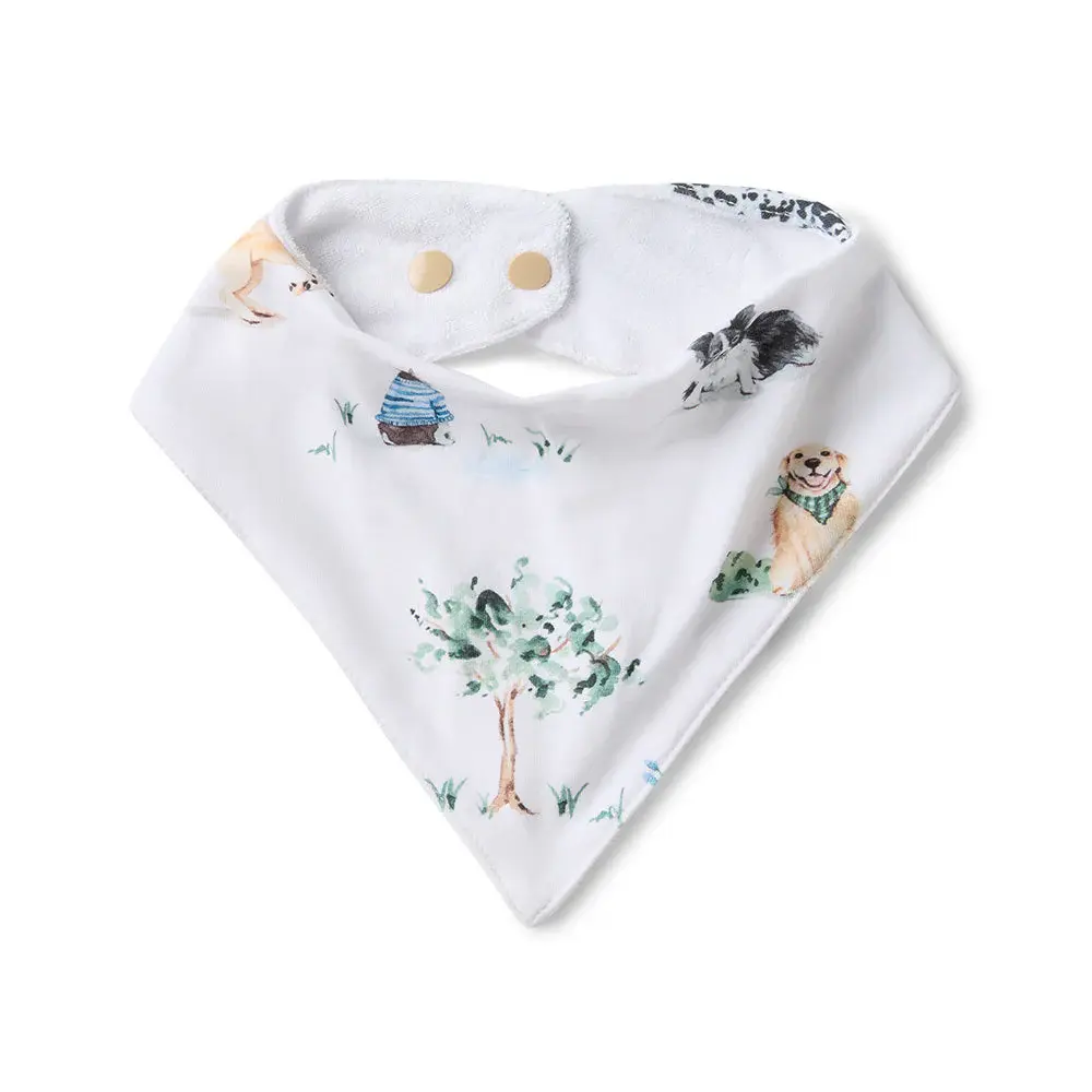 Snuggle Hunny Kids Snuggle Hunny Dog Park Organic Dribble Bib
