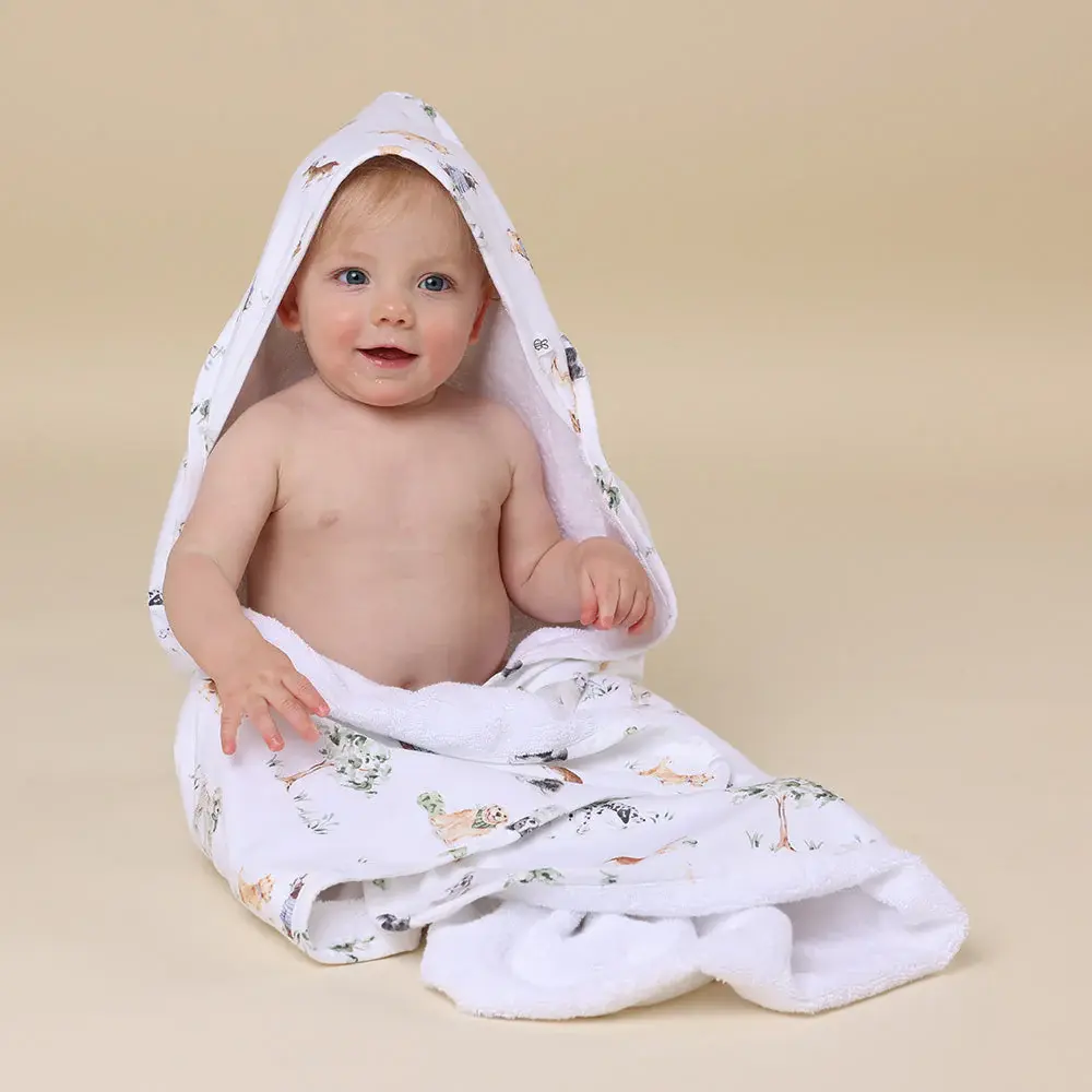 Snuggle Hunny Kids Snuggle Hunny Dog Park Organic Hooded Baby Towel