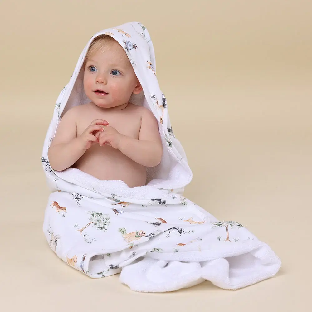 Snuggle Hunny Kids Snuggle Hunny Dog Park Organic Hooded Baby Towel