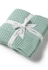 Snuggle Hunny Kids Snuggle Hunny Sage Diamond Knit Organic Baby Blanket