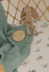 Snuggle Hunny Kids Snuggle Hunny Sage Diamond Knit Organic Baby Blanket