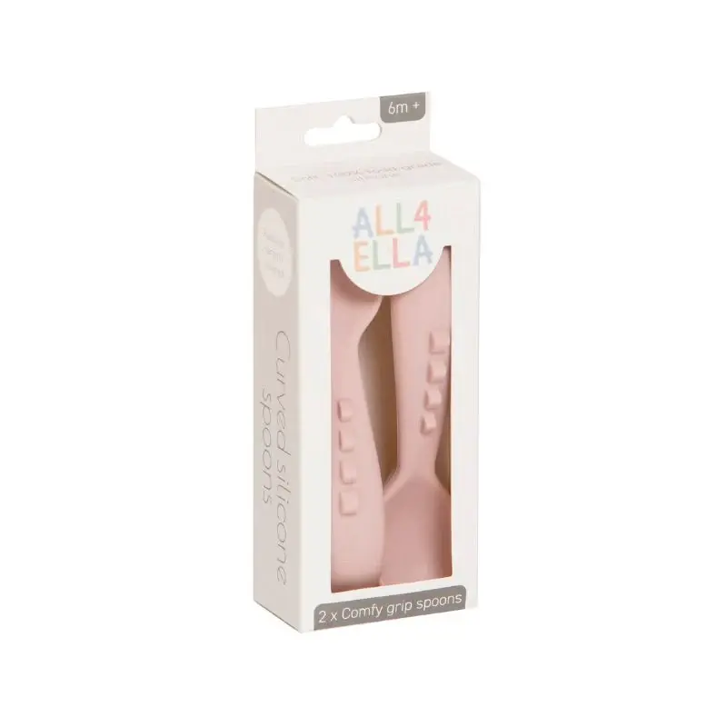All4Ella All4Ella Comfy Grip Silicone Spoons 2pk