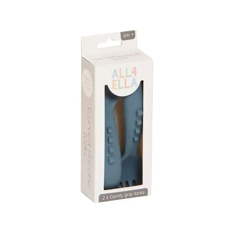 All4Ella All4Ella Comfy Grip Silicone Forks 2pk
