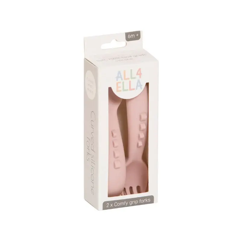 All4Ella All4Ella Comfy Grip Silicone Forks 2pk