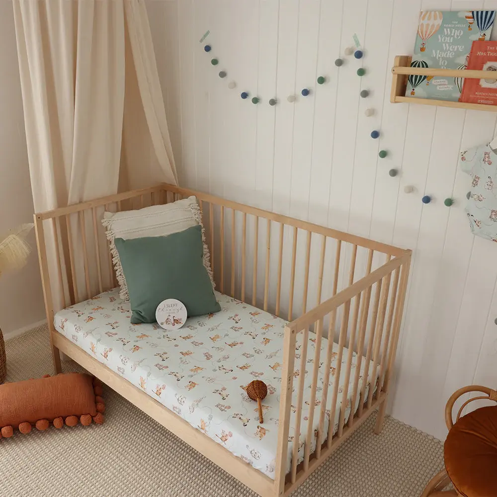 Snuggle Hunny Kids Snuggle Hunny Kittens Organic Fitted Cot Sheet