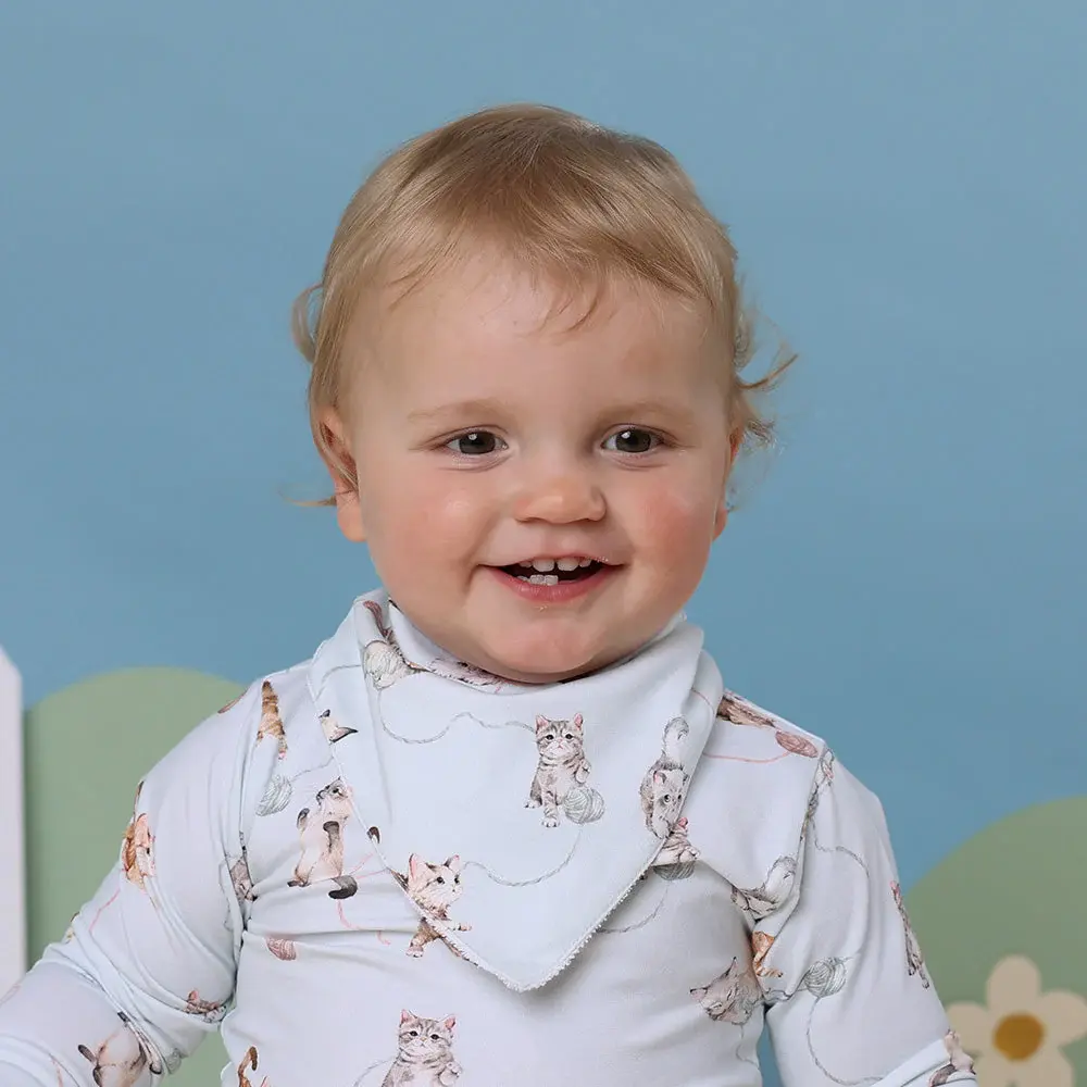 Snuggle Hunny Kids Snuggle Hunny Kittens Organic Dribble Bib