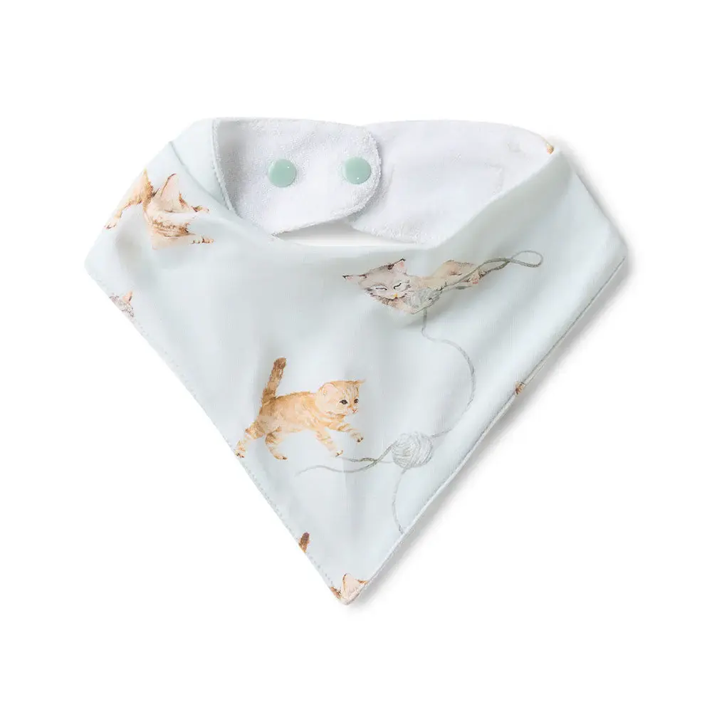 Snuggle Hunny Kids Snuggle Hunny Kittens Organic Dribble Bib