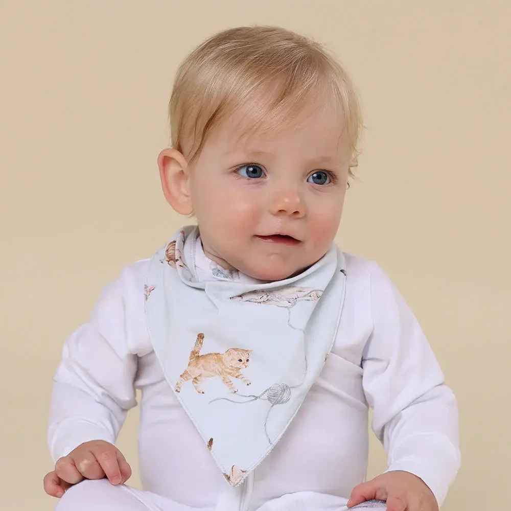 Snuggle Hunny Kids Snuggle Hunny Kittens Organic Dribble Bib