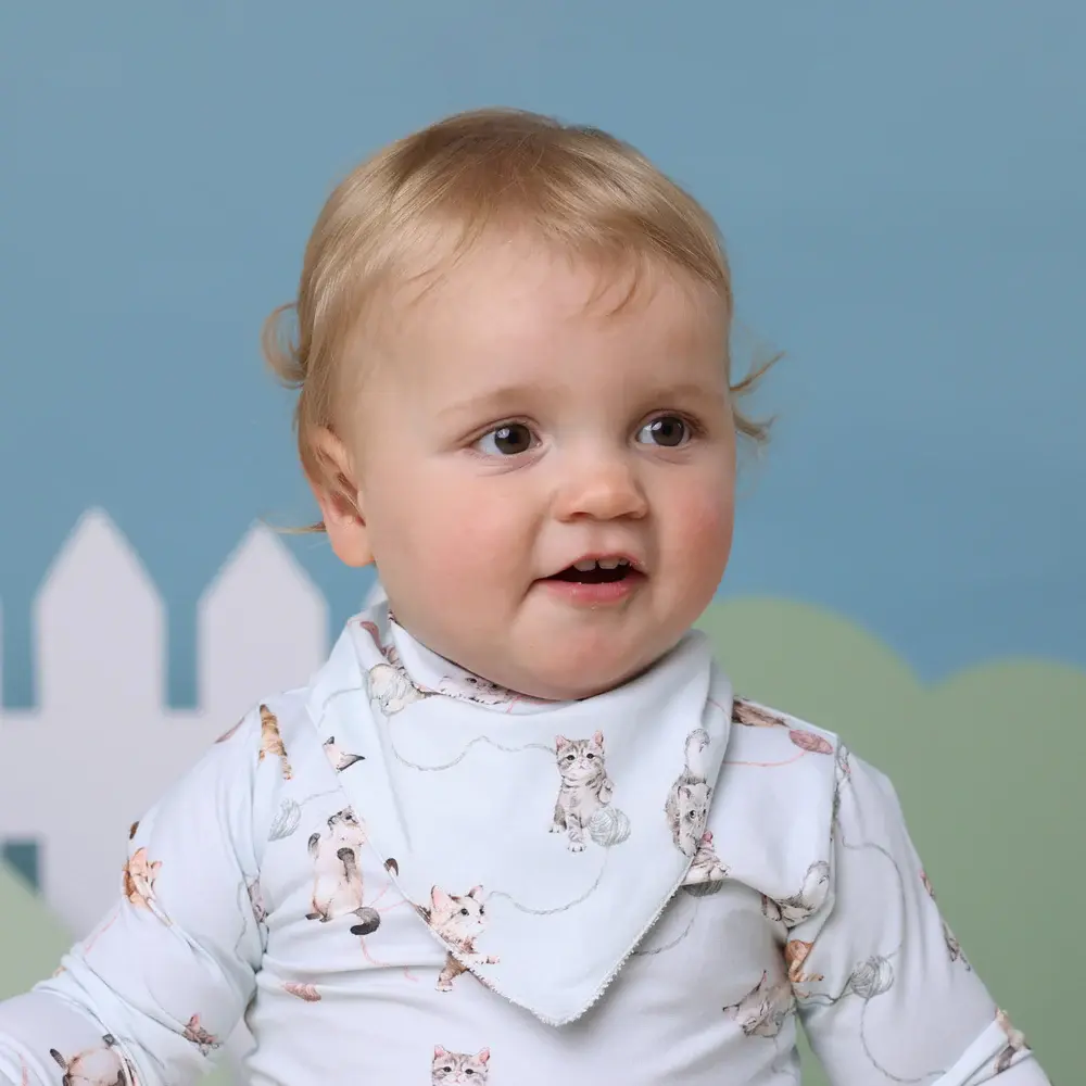 Snuggle Hunny Kids Snuggle Hunny Kittens Organic Dribble Bib