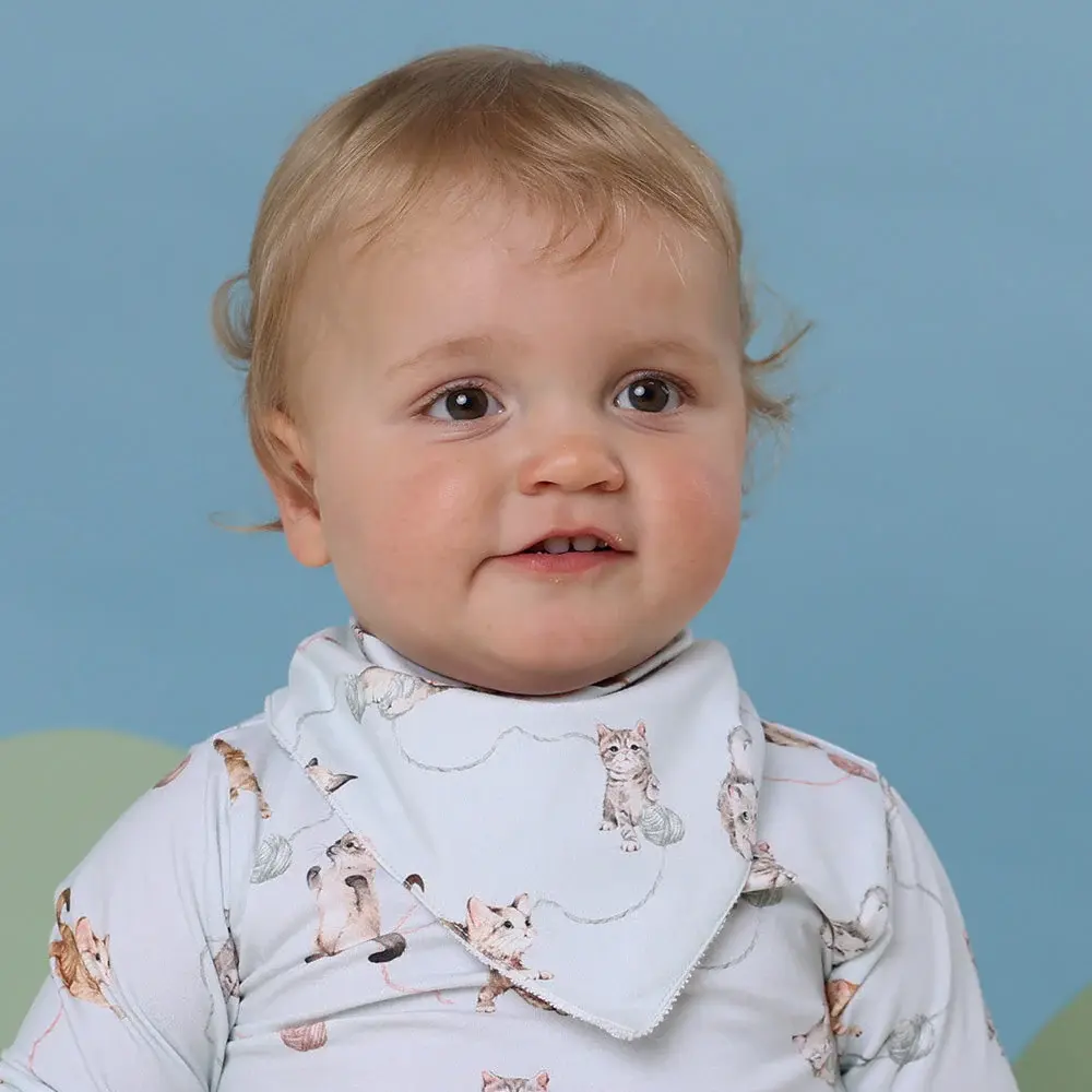 Snuggle Hunny Kids Snuggle Hunny Kittens Organic Dribble Bib