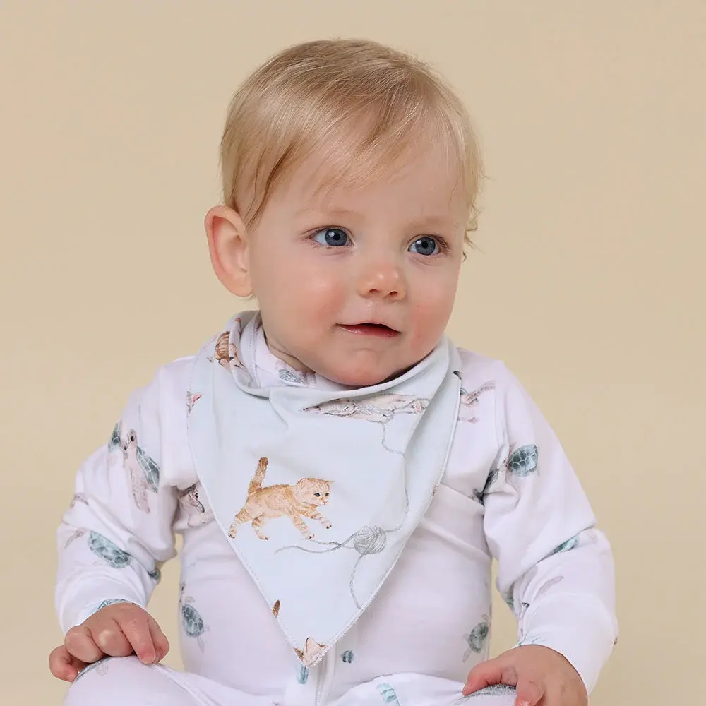 Snuggle Hunny Kids Snuggle Hunny Kittens Organic Dribble Bib