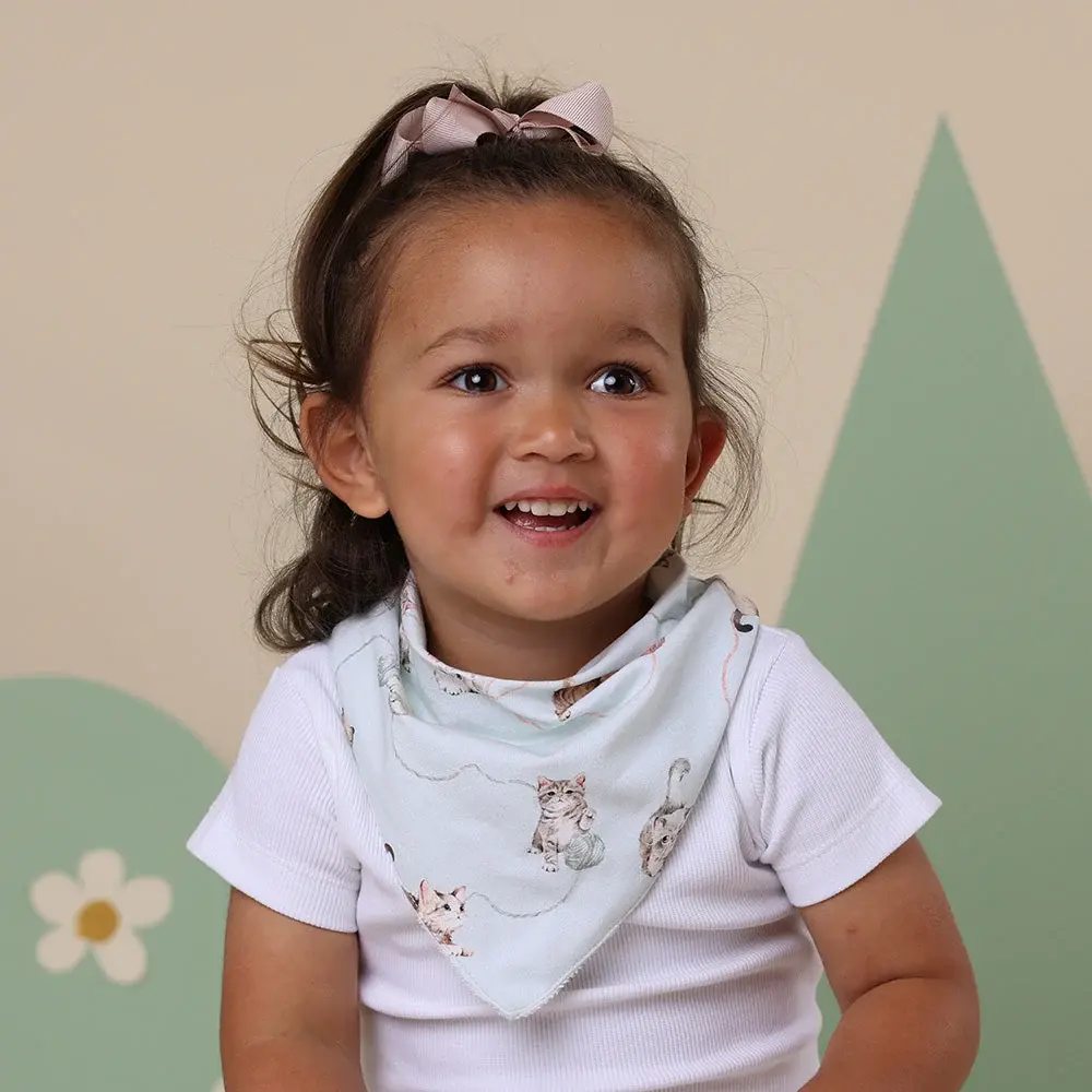 Snuggle Hunny Kids Snuggle Hunny Kittens Organic Dribble Bib