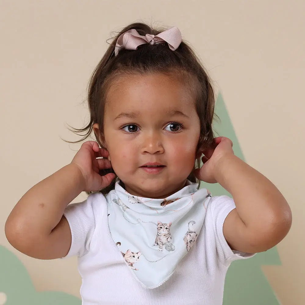 Snuggle Hunny Kids Snuggle Hunny Kittens Organic Dribble Bib