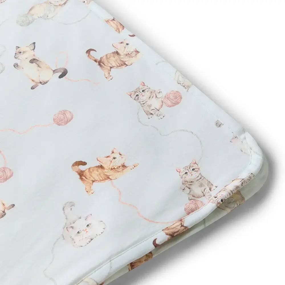 Snuggle Hunny Kids Snuggle Hunny Kittens Organic Hooded Baby Towel