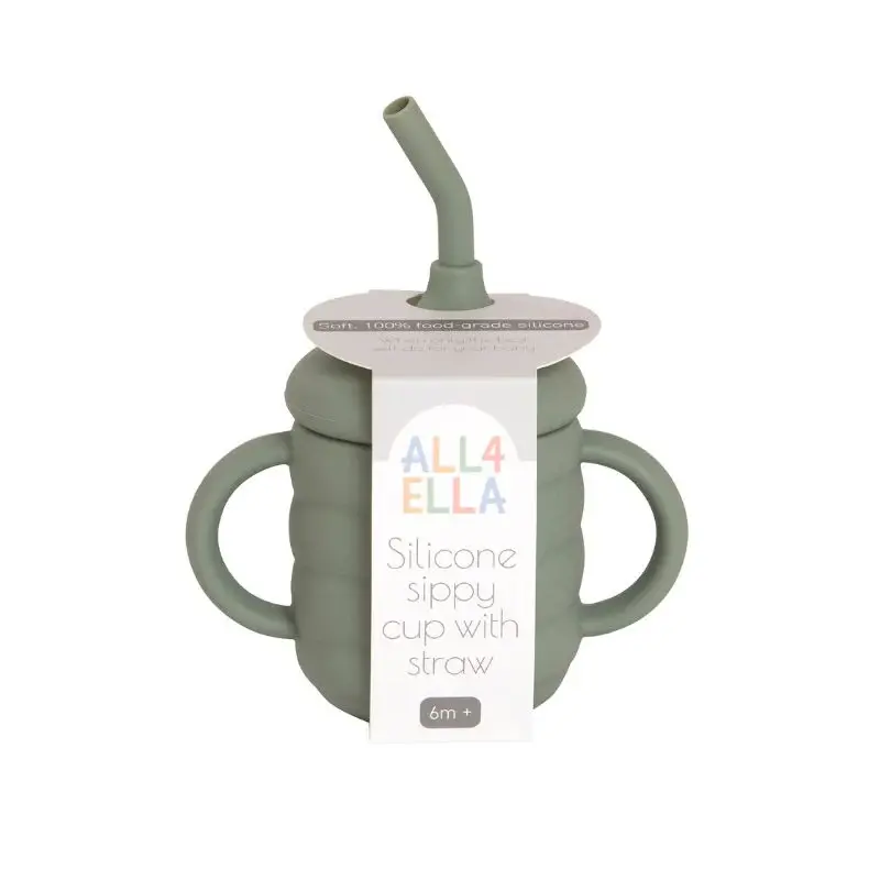 All4Ella All4Ella Silicone Sippy Cup with Straw