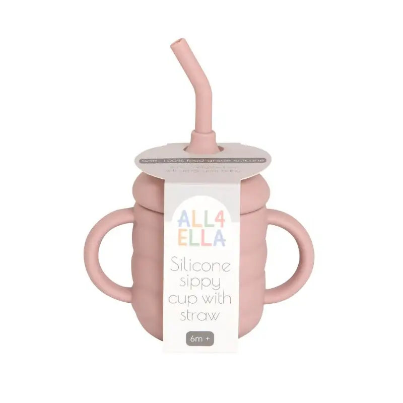 All4Ella All4Ella Silicone Sippy Cup with Straw