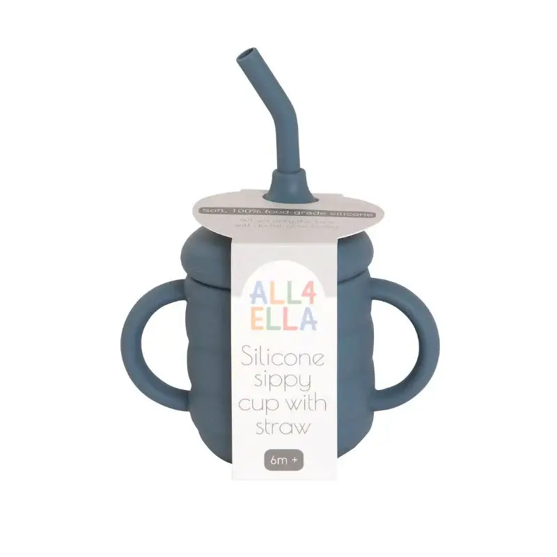 All4Ella All4Ella Silicone Sippy Cup with Straw