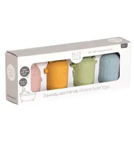 All4Ella All4Ella Squeezy Silicone Bath Toys - Sea Friends