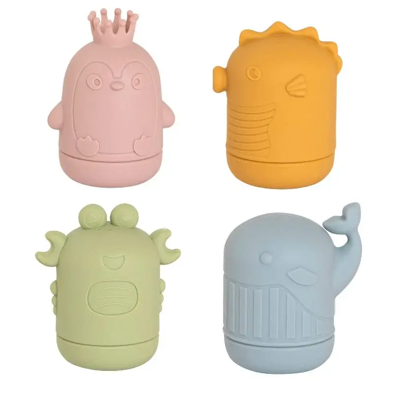 All4Ella All4Ella Squeezy Silicone Bath Toys - Sea Friends