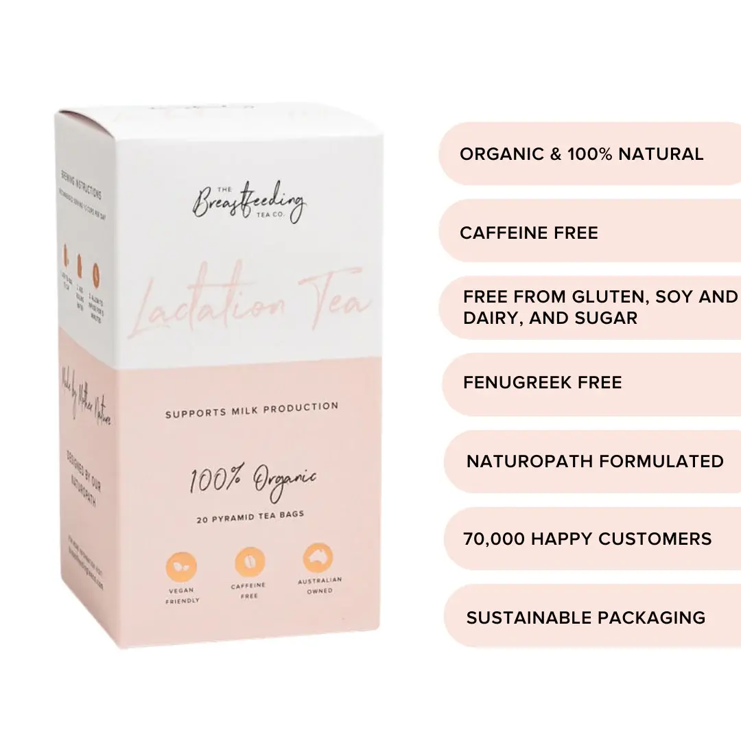 The Breastfeeding Tea Co The Breastfeeding Tea Co  Lactation Tea - (Pyramid Tea Bags | 20 Serves)