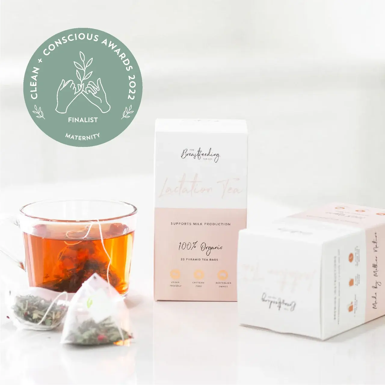 The Breastfeeding Tea Co The Breastfeeding Tea Co  Lactation Tea - (Pyramid Tea Bags | 20 Serves)