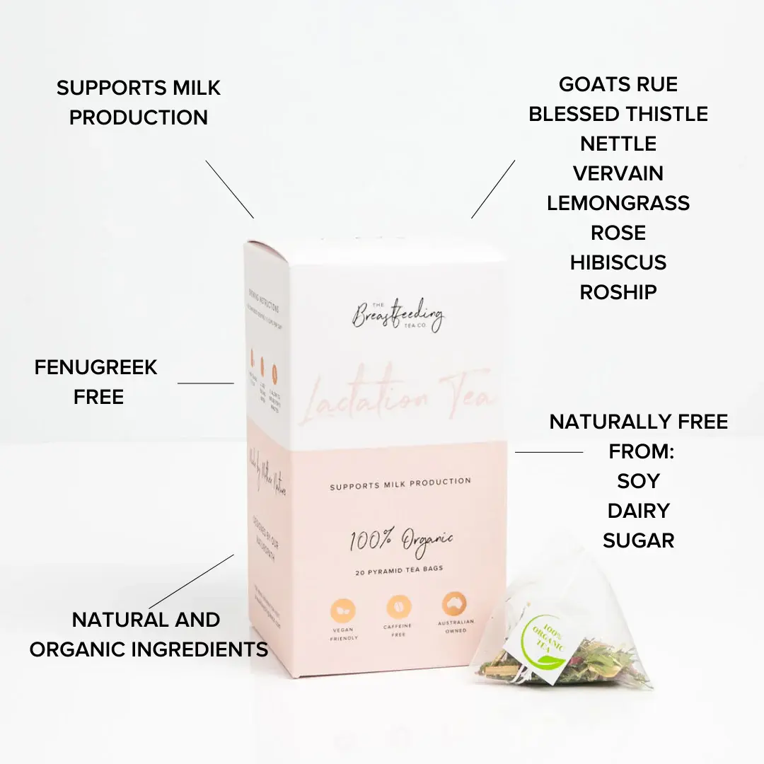 The Breastfeeding Tea Co The Breastfeeding Tea Co  Lactation Tea - (Pyramid Tea Bags | 20 Serves)