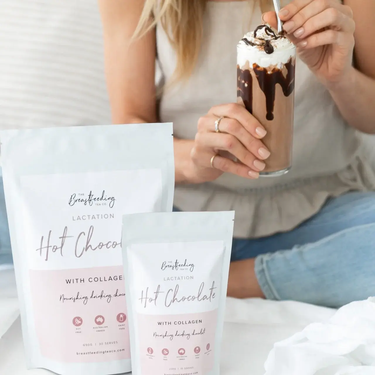 The Breastfeeding Tea Co The Breastfeeding Tea Co Lactation Hot Chocolate with Collagen (DF, SF)