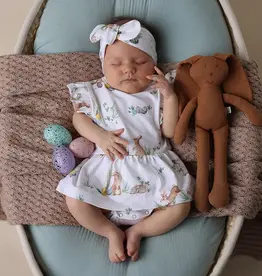 Snuggle Hunny Kids Snuggle Hunny Easter Bunnies Short Sleeve Organic Dress