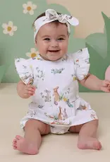 Snuggle Hunny Kids Snuggle Hunny Easter Bunnies Short Sleeve Organic Dress