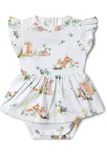 Snuggle Hunny Kids Snuggle Hunny Easter Bunnies Short Sleeve Organic Dress
