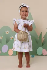 Snuggle Hunny Kids Snuggle Hunny Easter Bunnies Short Sleeve Organic Dress