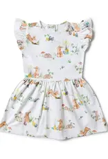 Snuggle Hunny Kids Snuggle Hunny Easter Bunnies Short Sleeve Organic Dress