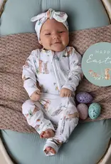 Snuggle Hunny Kids Snuggle Hunny Easter Bunnies Organic Snugglesuit Convertible Romper