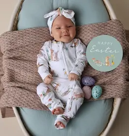 Snuggle Hunny Kids Snuggle Hunny Easter Bunnies Organic Snugglesuit Convertible Romper