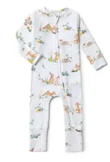 Snuggle Hunny Kids Snuggle Hunny Easter Bunnies Organic Snugglesuit Convertible Romper