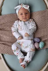 Snuggle Hunny Kids Snuggle Hunny Easter Bunnies Organic Snugglesuit Convertible Romper