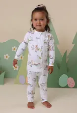 Snuggle Hunny Kids Snuggle Hunny Easter Bunnies Organic Snugglesuit Convertible Romper