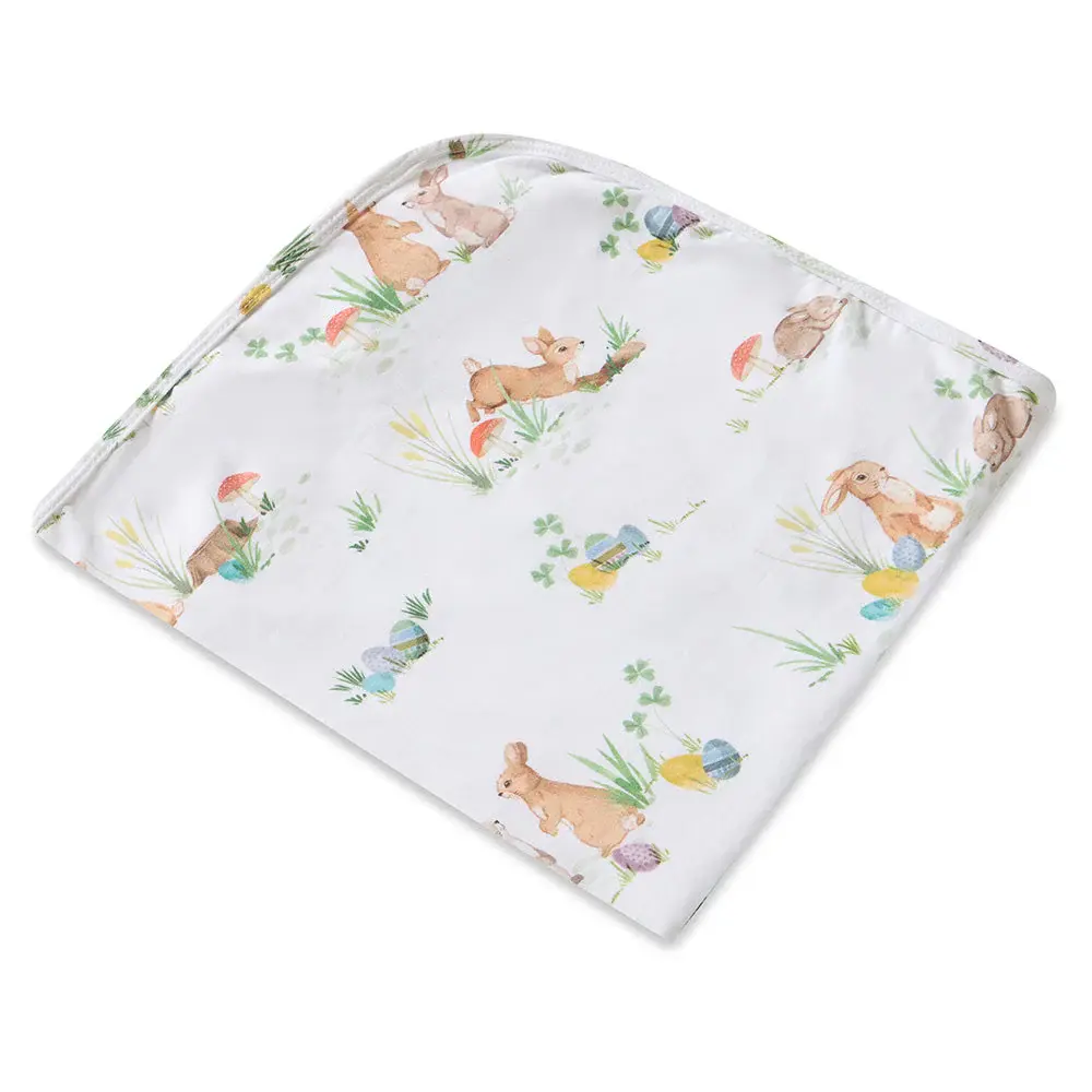 Snuggle Hunny Kids Snuggle Hunny Easter Bunnies Organic Jersey Wrap & Beanie Set